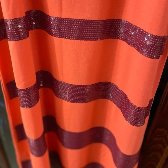 Mango Sleeves Less Sequins Dress Size L - Picture 4 of 12